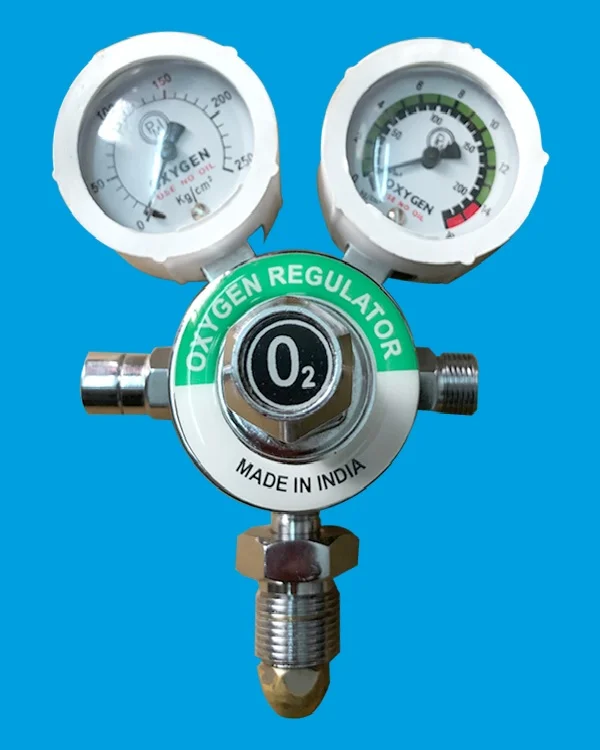 FOR HOSPITAL-MEDICAL MOX OXYGEN Single Stage Double GAauge Regulator Heavy Duty Get Best Offer Price 1400/.