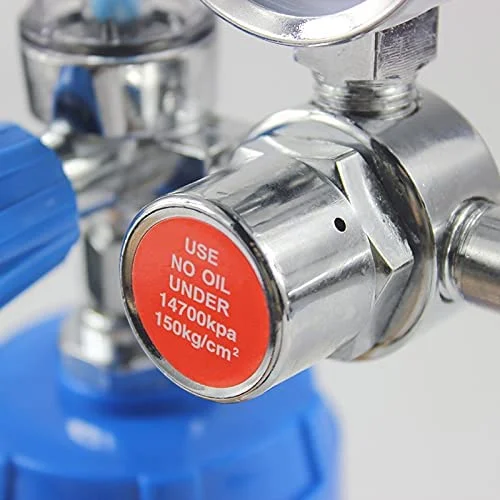 For Ambulance Oxygen Flow Meter Adjustment Valve with Regulator Medical Oxygen Flow Meter with Rotameter & Humidifier Bottle Compatible with Oxygen Cylinder for Home & Hospital Use Get Best Price 1180/. - Image 3