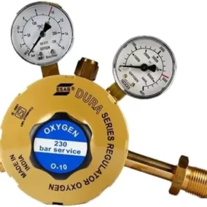 NDUSTRIAL PRODUCTS ESAB Double Stage Double Gauge Regulator DURA OXYGEN 0-10 Esab