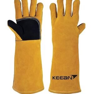 KEEAN MIG ARC TIG Welding 16 Inch Gloves with Extra Padded Palm Leather High Temperature Get Best Price Contact 9082404995