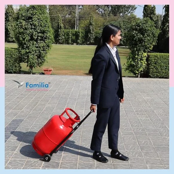 LPG Gas Cylinder Trolley Steel Heavy Duty LPG Gas Cylinder Trolley with Wheels & Hooks – Easy Grip for Effortless Pickup Carry and Transfer Robust and Durable Construction Black Price 1030/. - Image 4