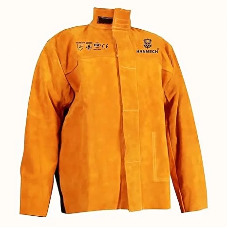 Leather Welding Jacket Heat-Resistant Flame-Resistant Welding Protection For Sparks Heavy Duty Protection for MIG-TIG Stick Welding Works Offer Price 1750/. - Image 2
