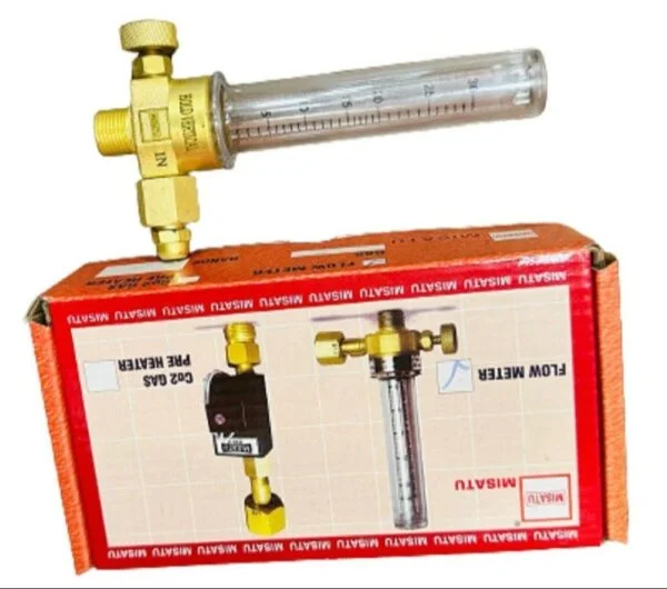 MISATU Argon Co2 Flow Meter For Gas Welding Brass Body Unbreakable Tube Glass Best Price 560/. - Image 2