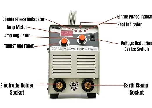 NIKO ARC Welding 250Amp Heavy Duty with Holder and Clamp cable Free 1 Year Warranty Contact 9082404995 - Image 3