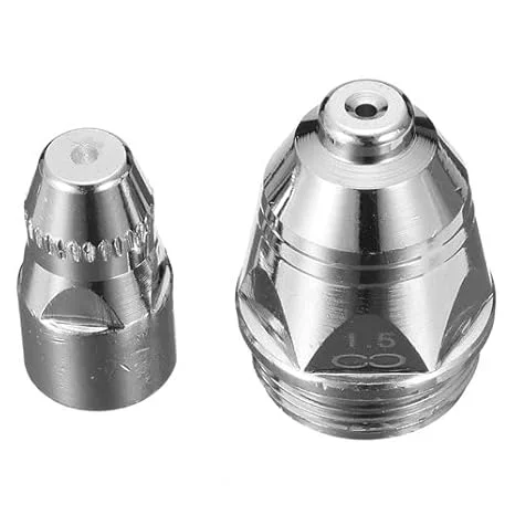 P-80 Plasma Nozzle Black Wolf Cutting Consumable Cutter Torch Nozzle Tips Electrode 1.5 mm Nozzle+Electrode CUT 80-100 AMP Plasma Cutting Torch 10Pcs Set Price 1100/. - Image 6