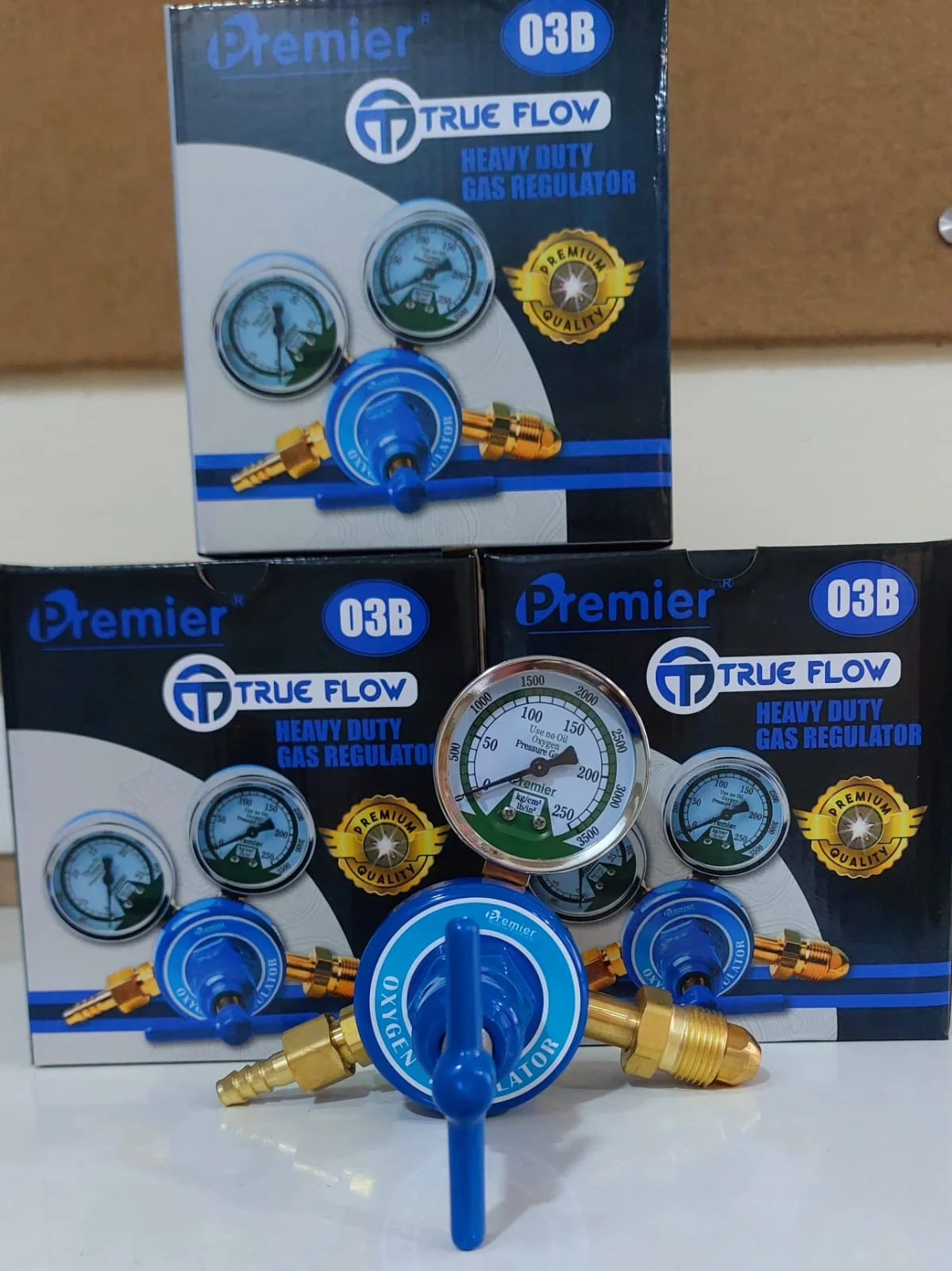 PREMIER Single Stage Single Gauge Meter Oxygen Gas Regulator Modle No 03B Price 1100/. - Image 4