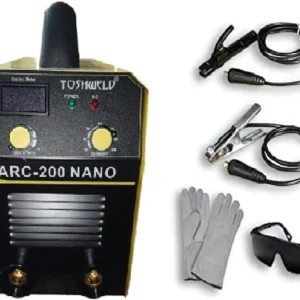 Tosh Weld ARC-200 IGBT Welding Machine 230V 200A Yellow With Black Googles Leather Gloves And 10pcs Welding Rod Get Best Price 5100/.